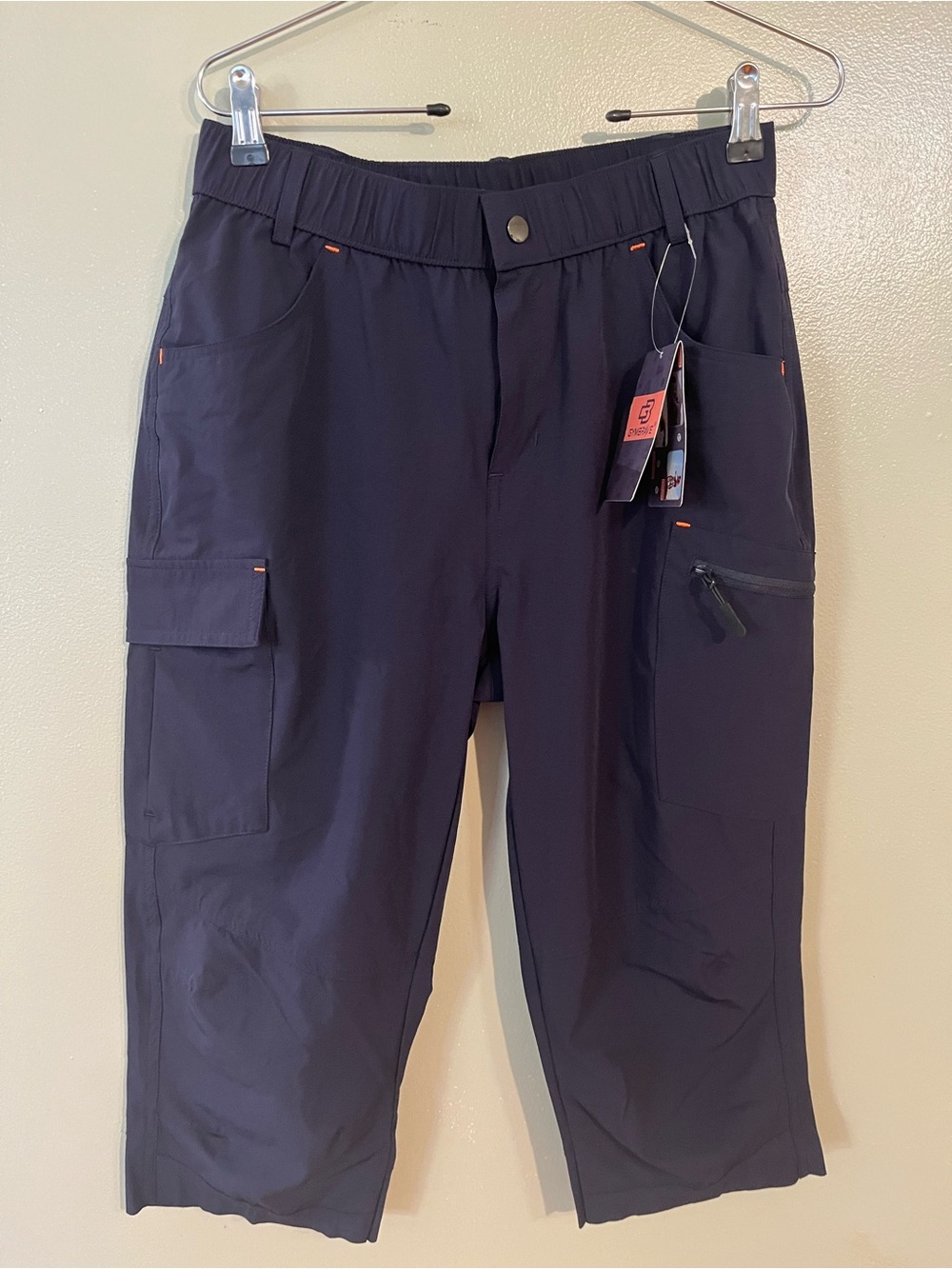 GymBrave   Womens  Navy Cargo  Pants Hiking Quick Dry Camping  Navy M  NWT